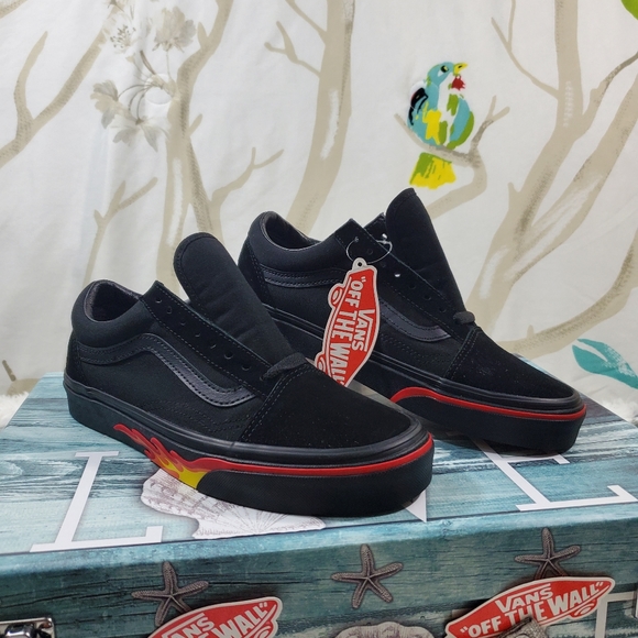 Vans Old Skool Flame Wall Black Fire 🔥(CL) - Picture 10 of 13